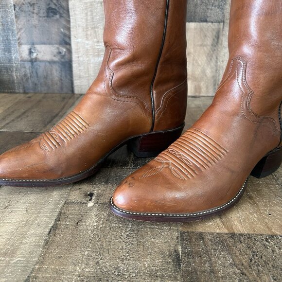 El Dorado Vintage Handmade Western Cowboy Boots Mens 10 D - Picture 11 of 12